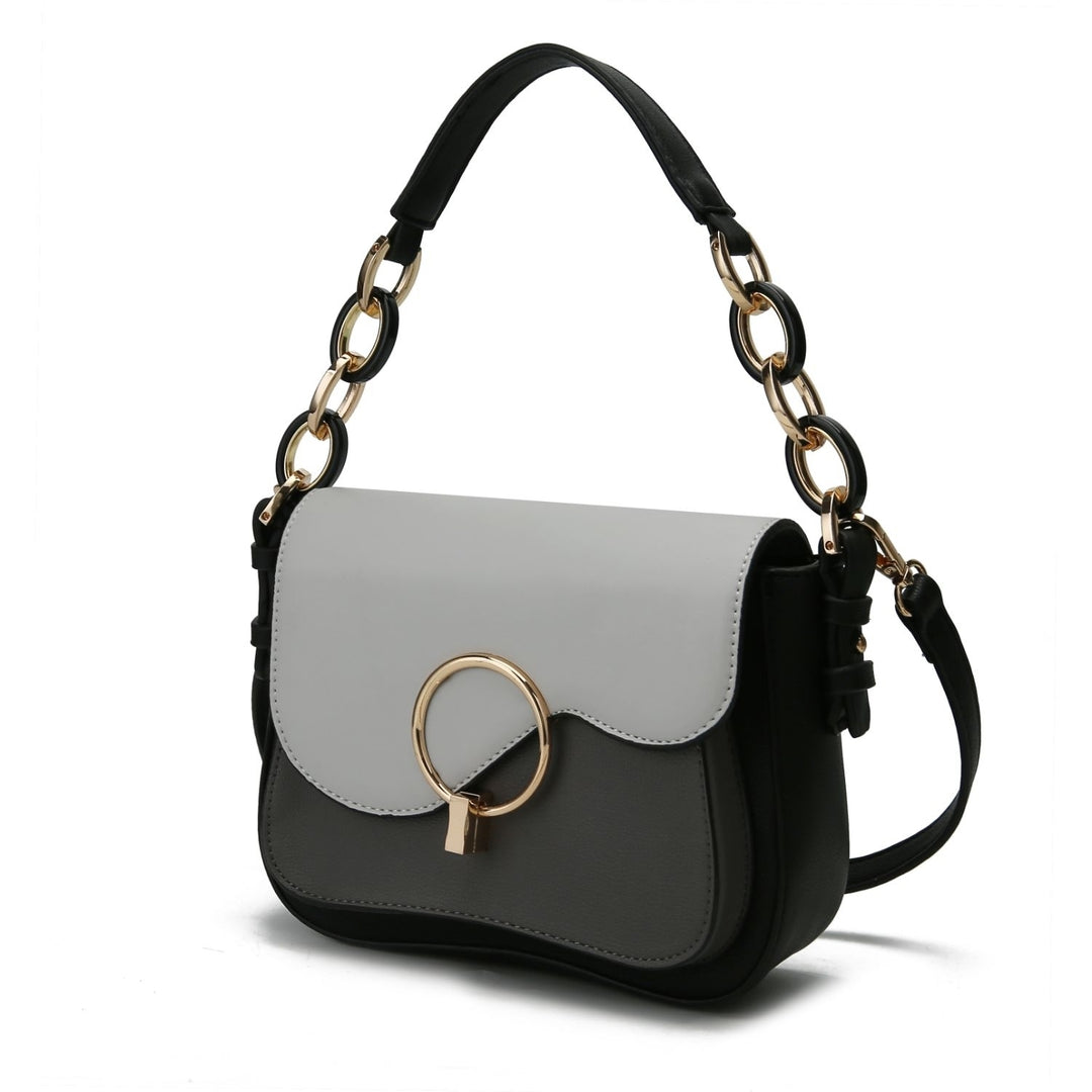 Fantasia Solid Crossbody Handbag by Mia K. Image 3