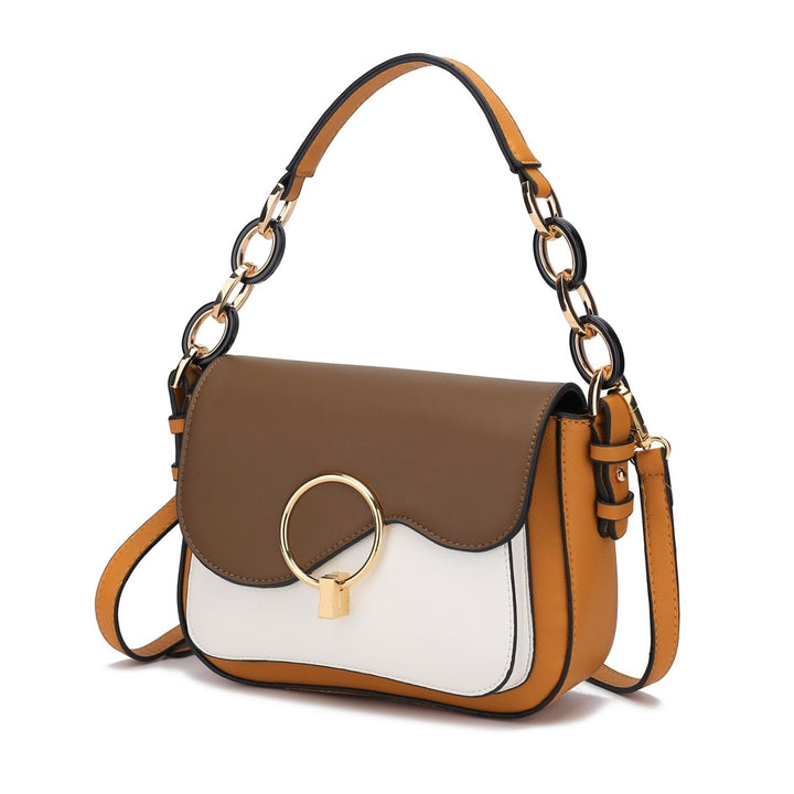 Fantasia Solid Crossbody Handbag by Mia K. Image 7