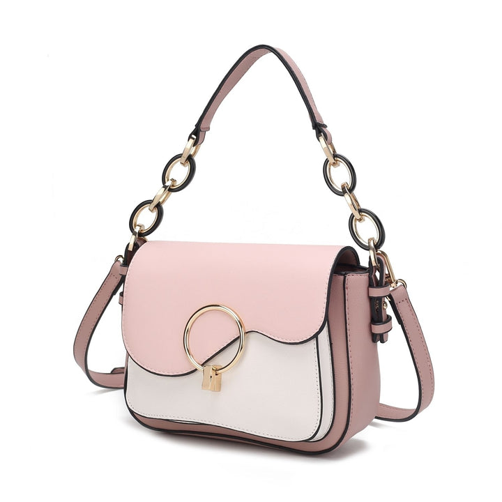 Fantasia Solid Crossbody Handbag by Mia K. Image 10