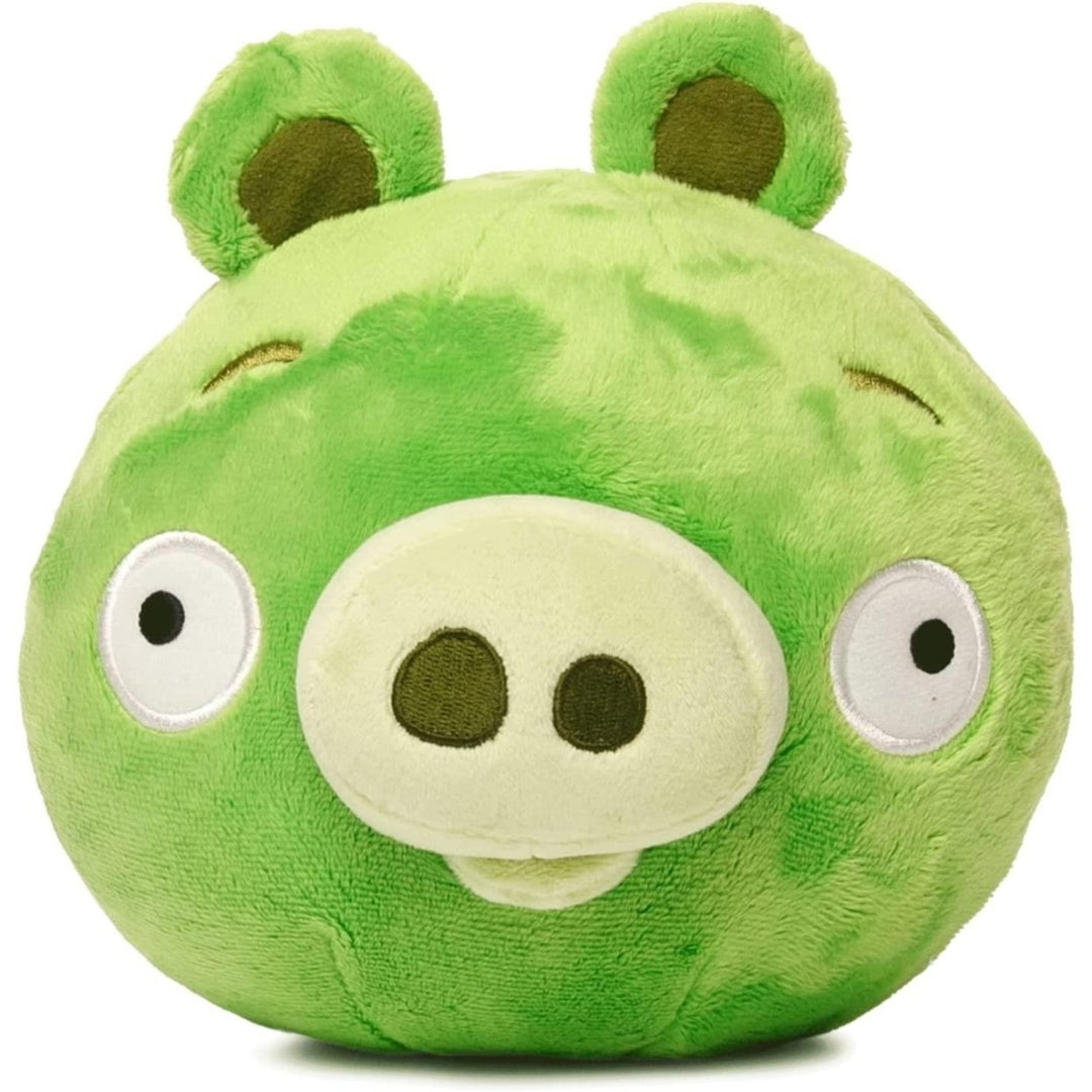 Angry Birds Green Pig Plush 7" Stuffed Toy Mighty Mojo Bad Piggies Doll Image 1