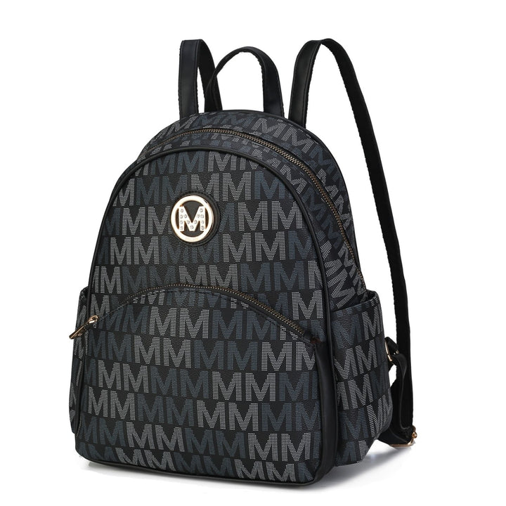 MKF Collection Palmer Vegan Leather Multi-Functional Shoulder Bag Signature logo-print Womens Backpack by Mia K Image 3