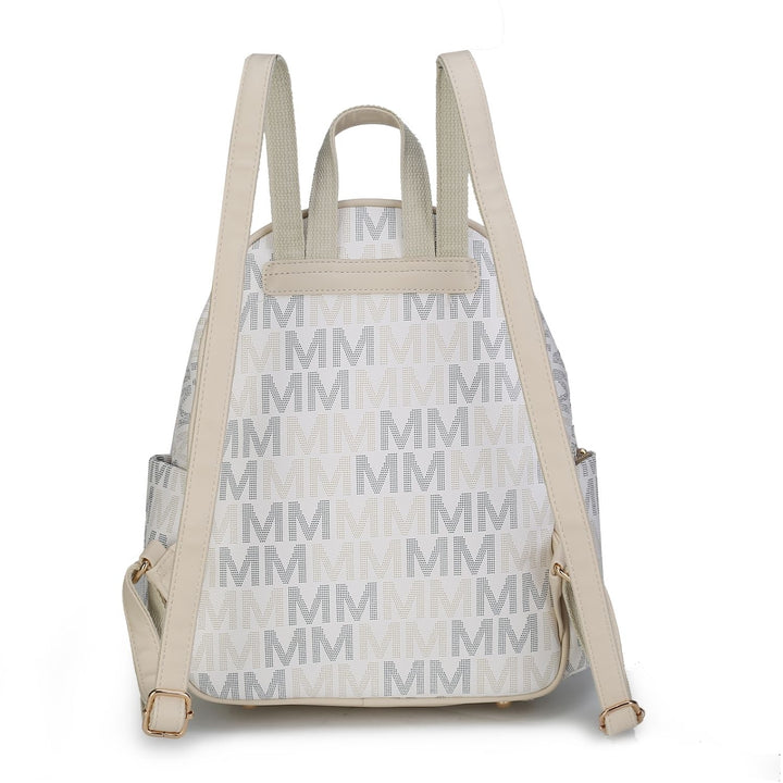 MKF Collection Palmer Vegan Leather Multi-Functional Shoulder Bag Signature logo-print Womens Backpack by Mia K Image 10