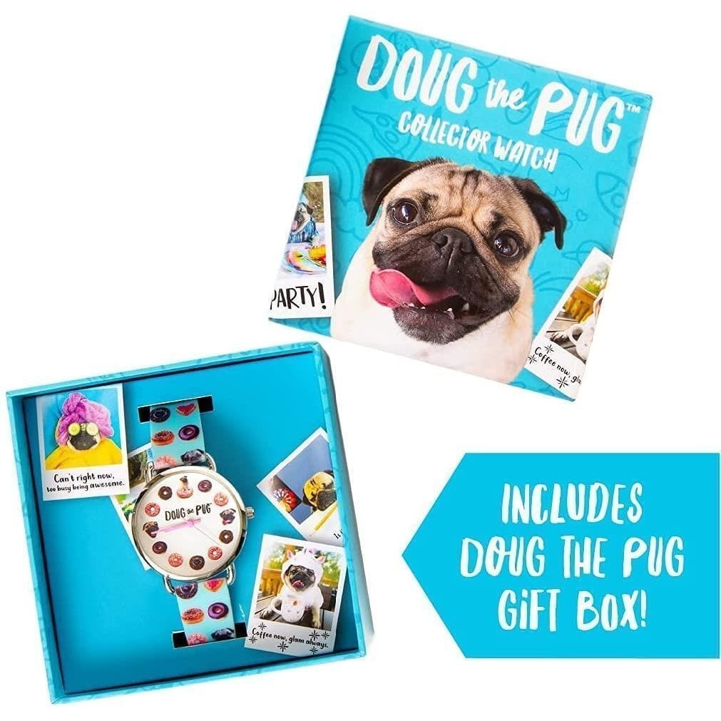 Doug The Pug Collector 3pc Bundle Party in A Box Kit Watch Pool Float Lounge Mighty Mojo Image 3