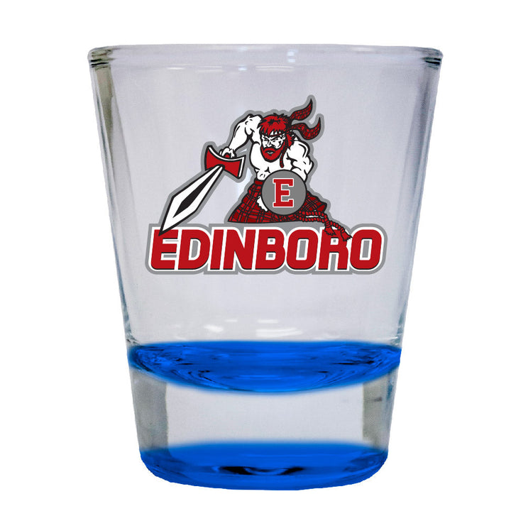 Edinboro University 2 ounce Color Etched Shot Glasses Image 3