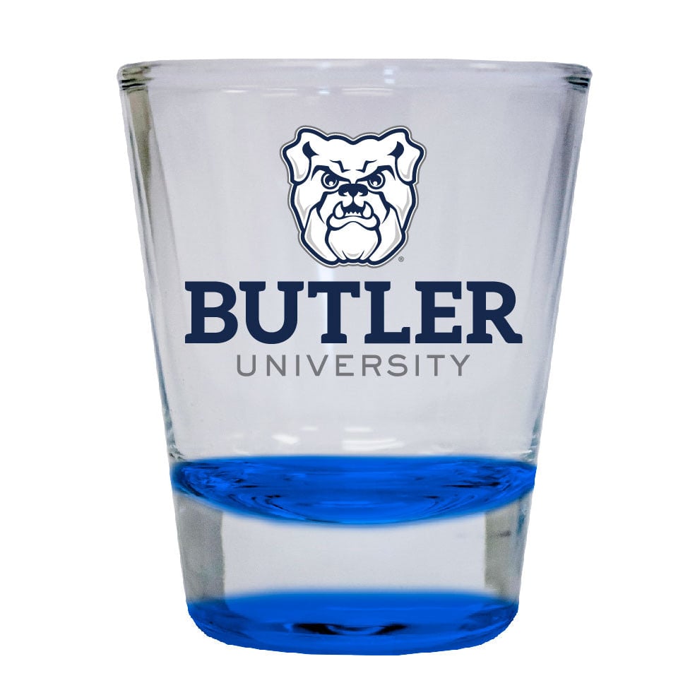 Butler Bulldogs 2 ounce Color Etched Shot Glasses Image 1