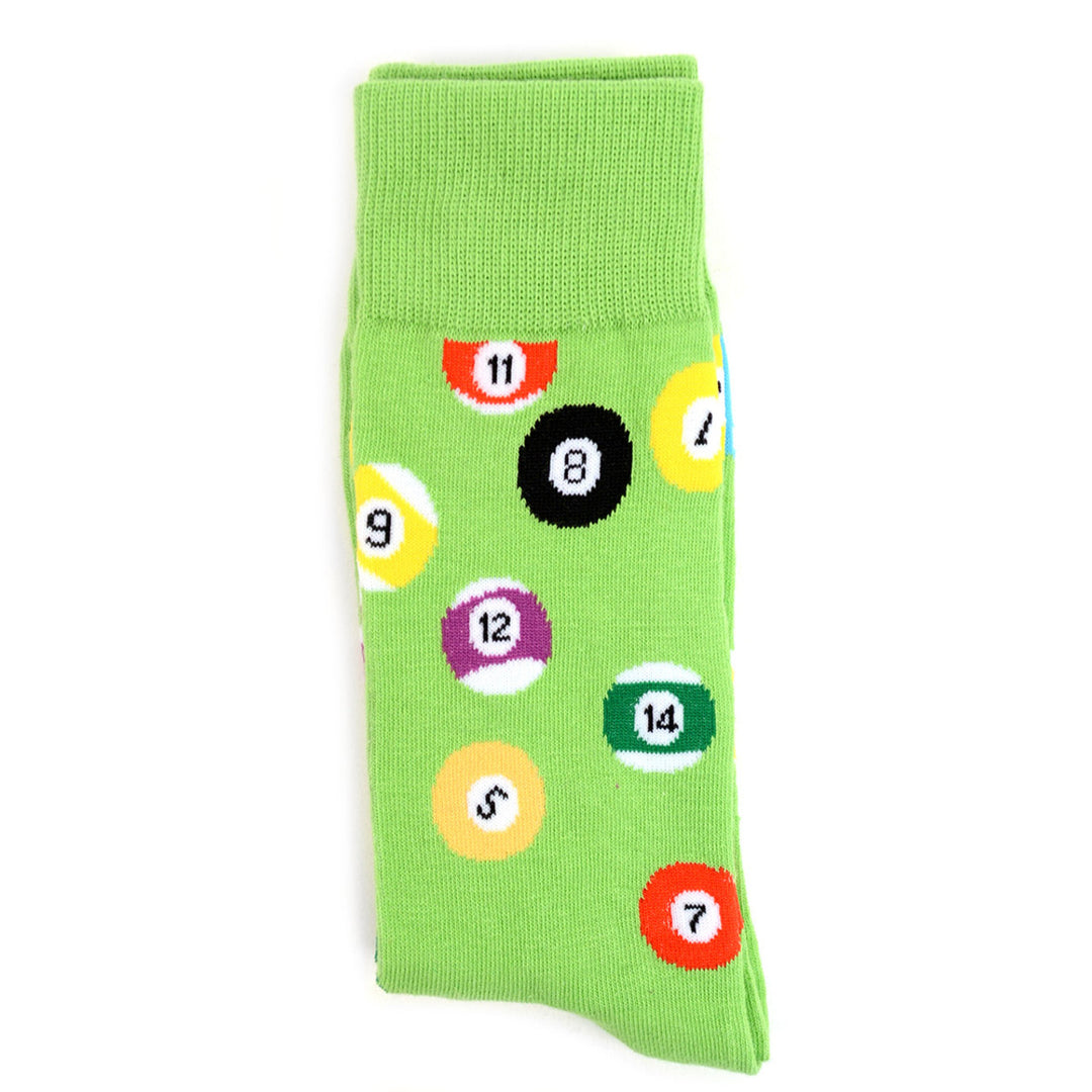 Pool Billiard Socks Personalized Socks Fun Socks Graphic Pool Socks Image 4