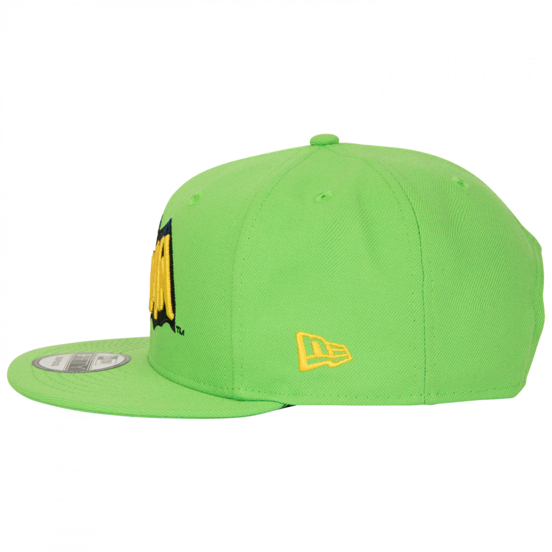 Batman 1960s Lime Green Colorway Era 9Fifty Adjustable Hat Image 4