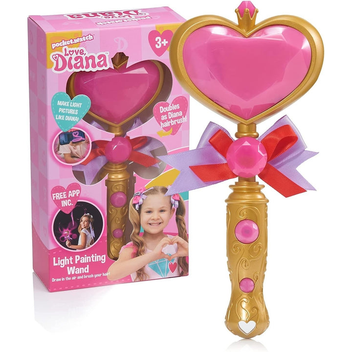 Love Diana Hairbrush Light Painting Wand with Sound Kids YouTube Show WOW Stuff Image 1