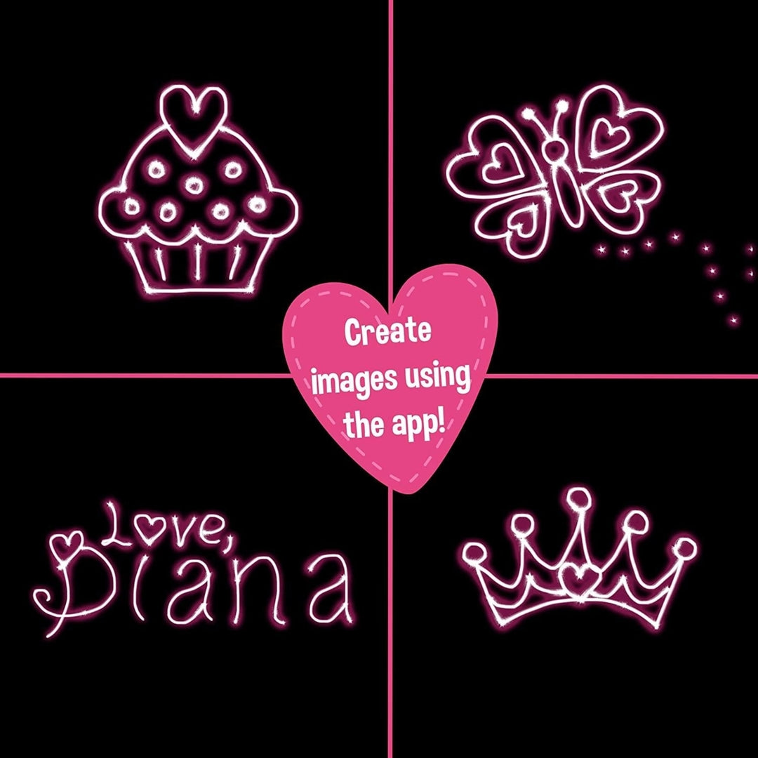 Love Diana Hairbrush Light Painting Wand with Sound Kids YouTube Show WOW Stuff Image 4