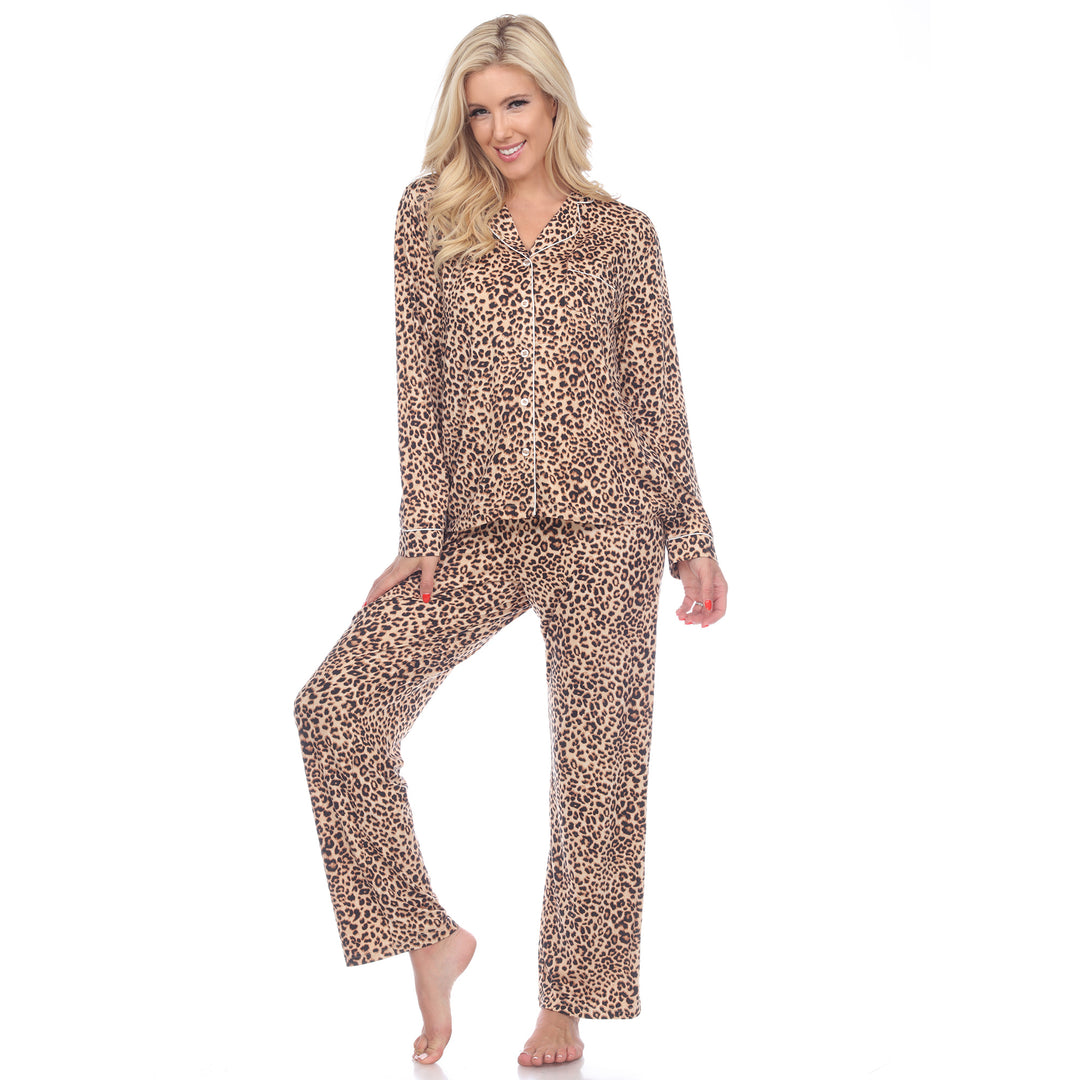 White Mark Womens Long Sleeve Dot Pajama Set Comfortable Lounge Wear Sizes S-3X Image 7