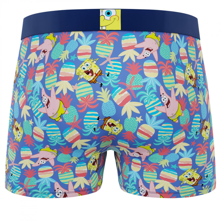 Crazy Boxer SpongeBob SquarePants Tropical Pineapple Fun Boxer Briefs Image 4