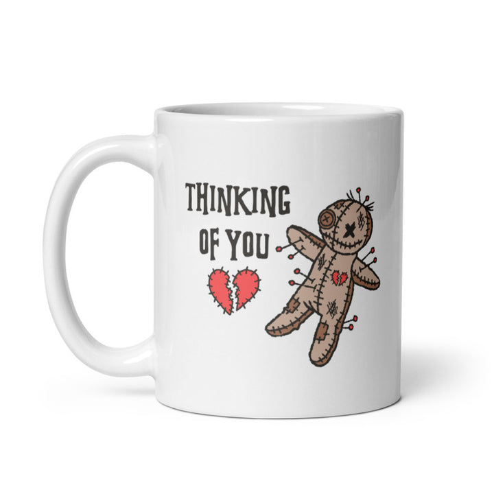 Thinking Of You Mug Funny Voodoo Doll Novelty Cup-11oz Image 1