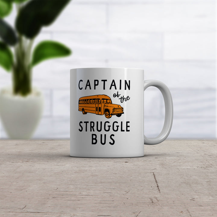 Captain Of The Struggle Bus Mug Funny Yellow School Bus Novelty Cup-11oz Image 2