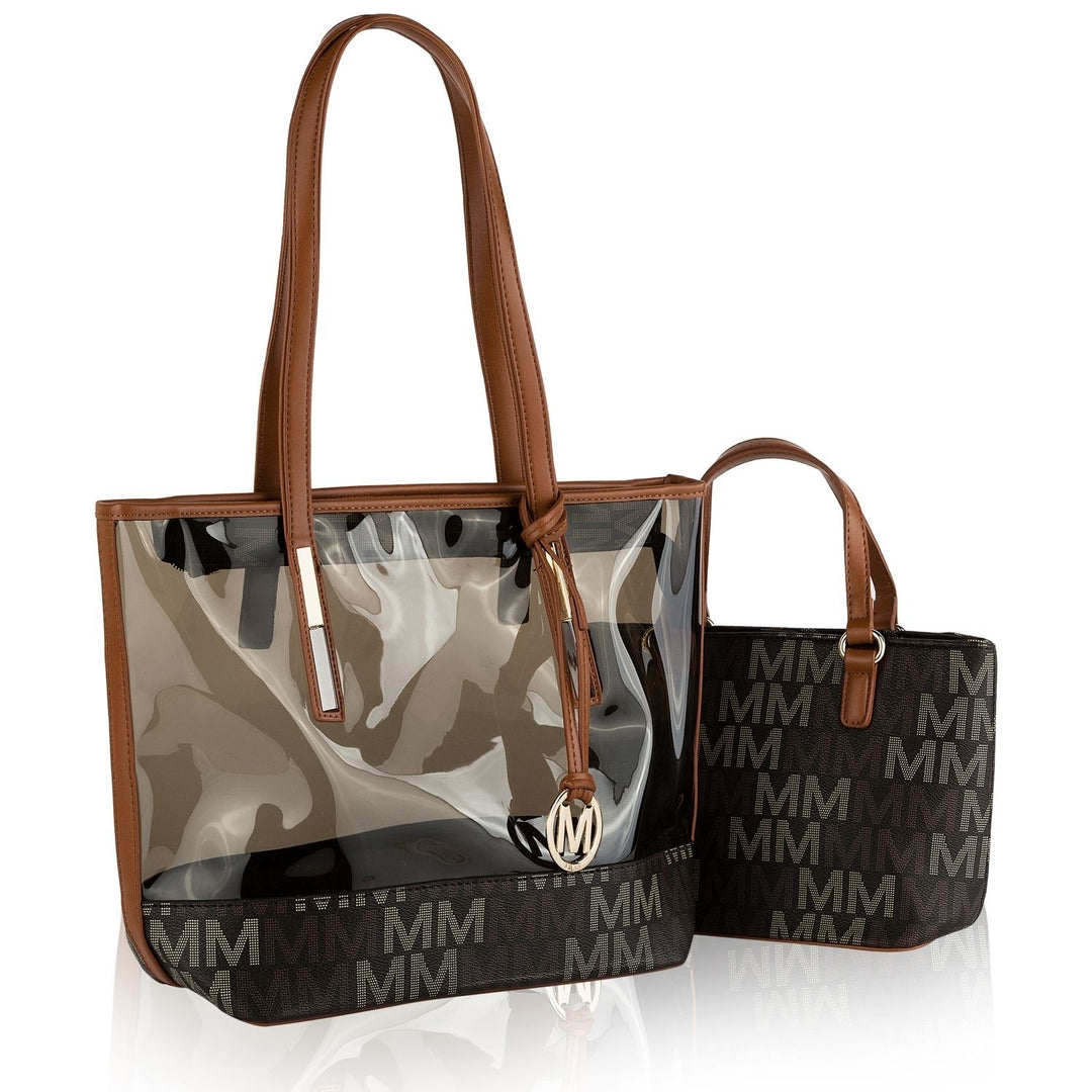 MKF Collection Tayla 2 PC Tote and Mini Bag Multi-Functional Shoulder Bag by Mia K Image 2