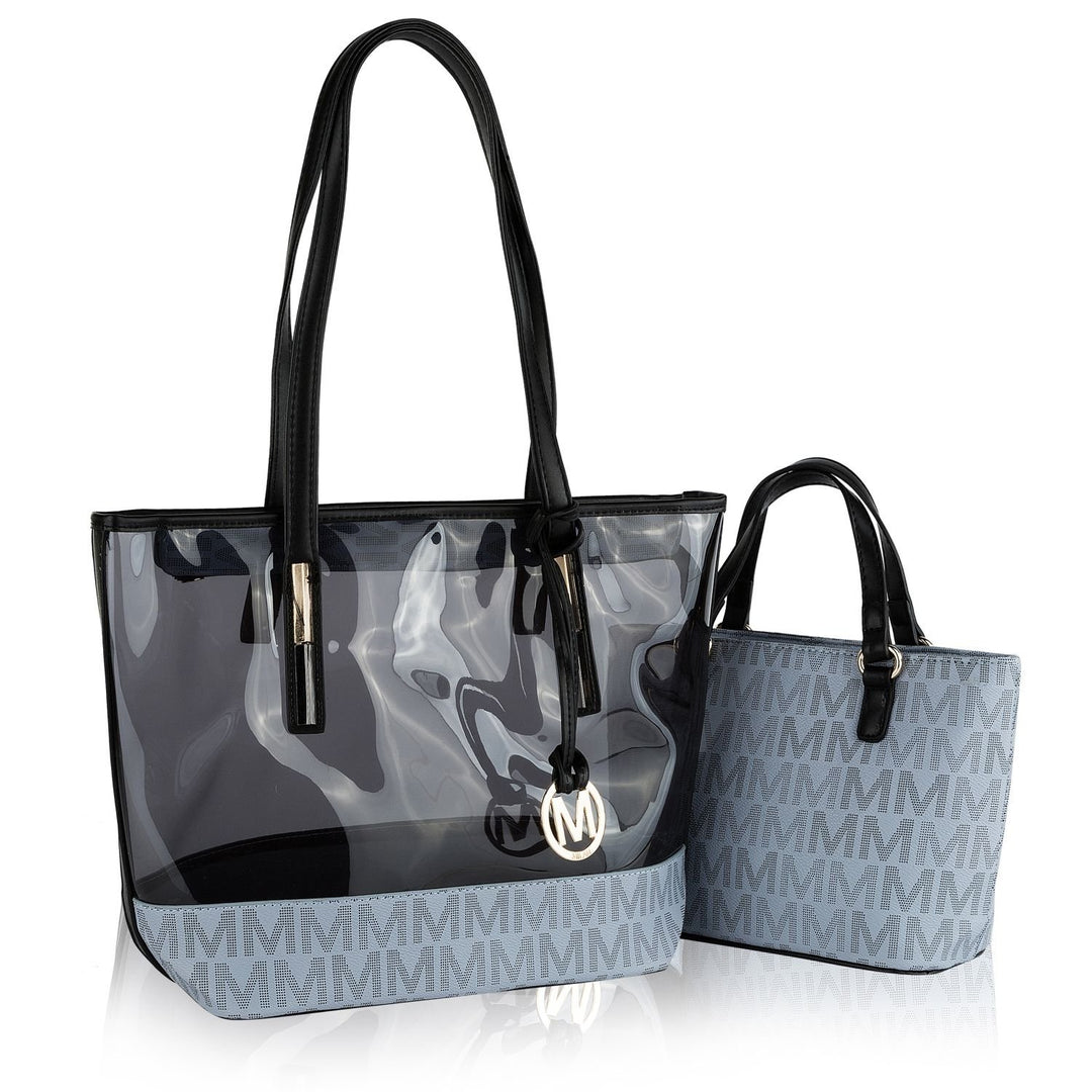 MKF Collection Tayla 2 PC Tote and Mini Bag Multi-Functional Shoulder Bag by Mia K Image 3