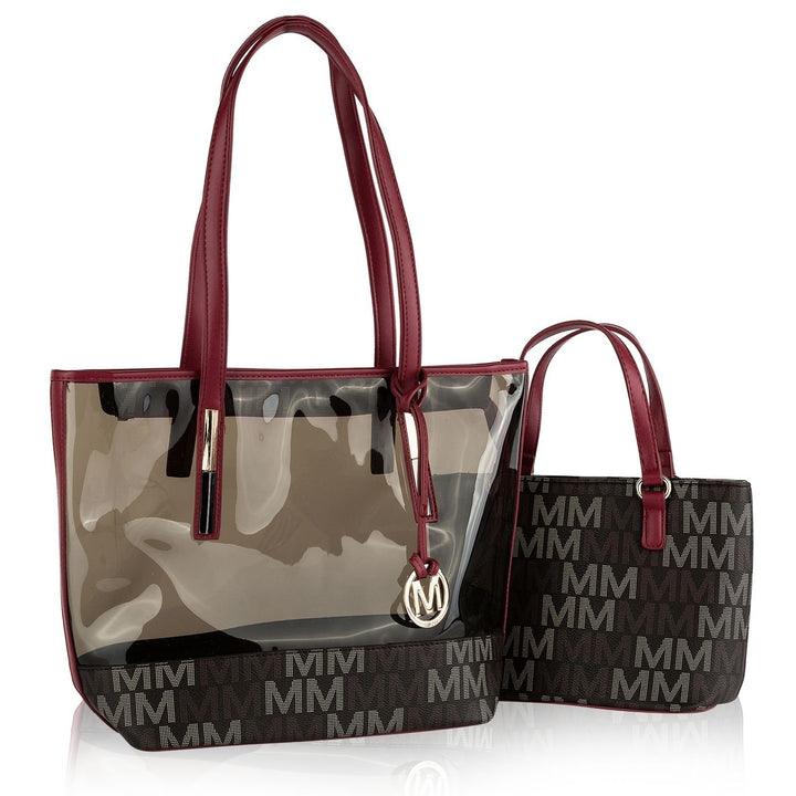 MKF Collection Tayla 2 PC Tote and Mini Bag Multi-Functional Shoulder Bag by Mia K Image 4