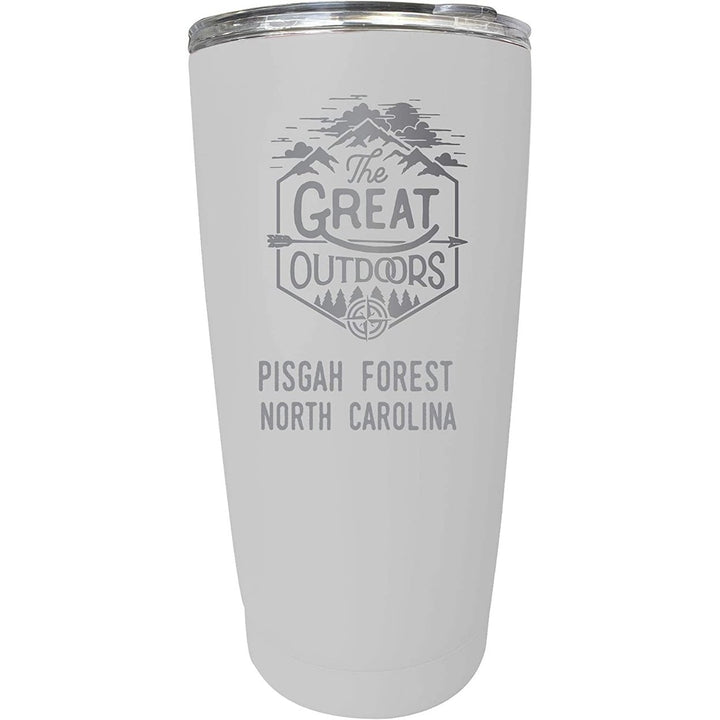 Pisgah Forest North Carolina Etched 16 oz Stainless Steel Insulated Tumbler Outdoor Adventure Design Image 3