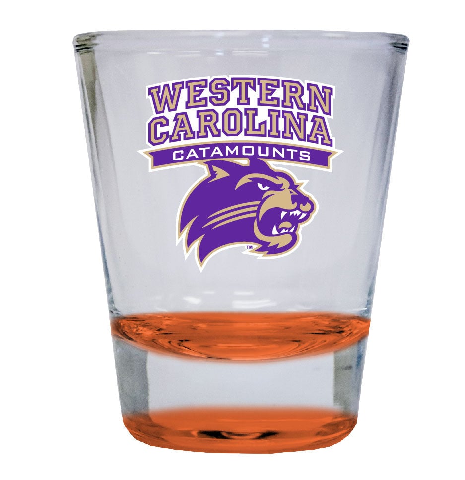 Western Carolina University 2 ounce Color Etched Shot Glasses Image 2