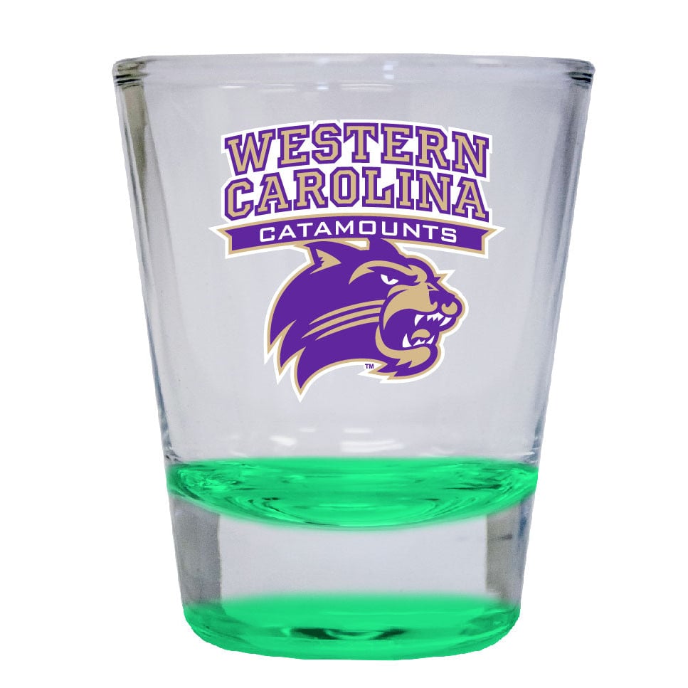 Western Carolina University 2 ounce Color Etched Shot Glasses Image 3