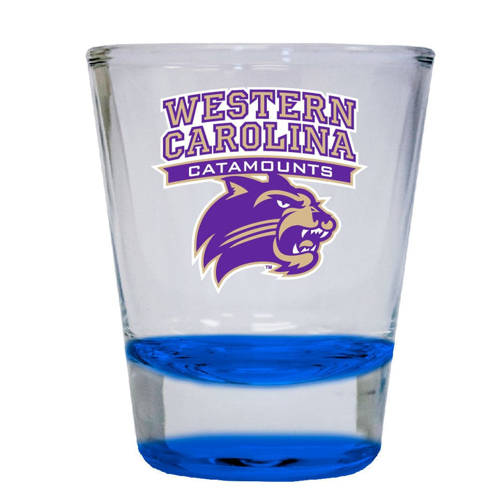 Western Carolina University 2 ounce Color Etched Shot Glasses Image 4