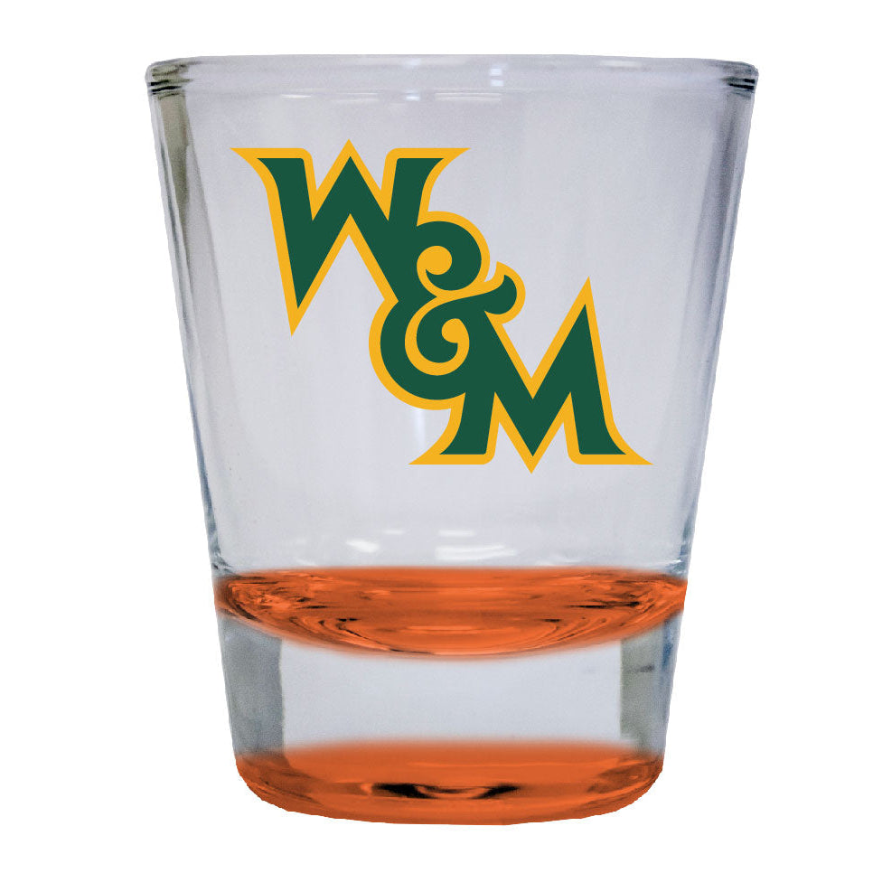 William and Mary 2 ounce Color Etched Shot Glasses Image 3