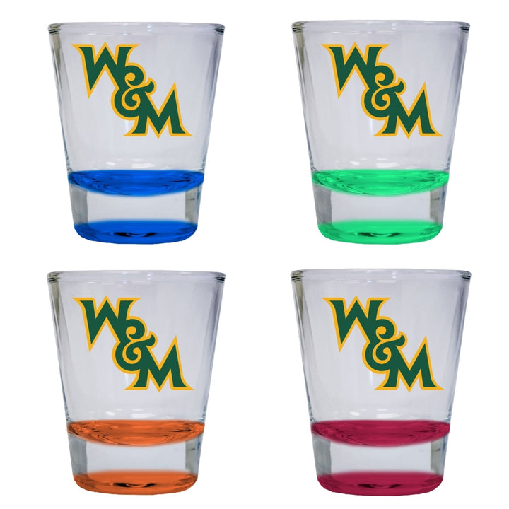 William and Mary 2 ounce Color Etched Shot Glasses Image 4