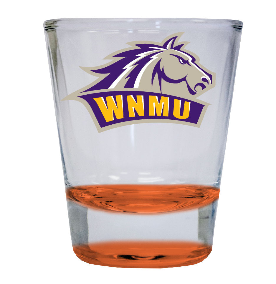 Western Mexico University 2 ounce Color Etched Shot Glasses Image 3