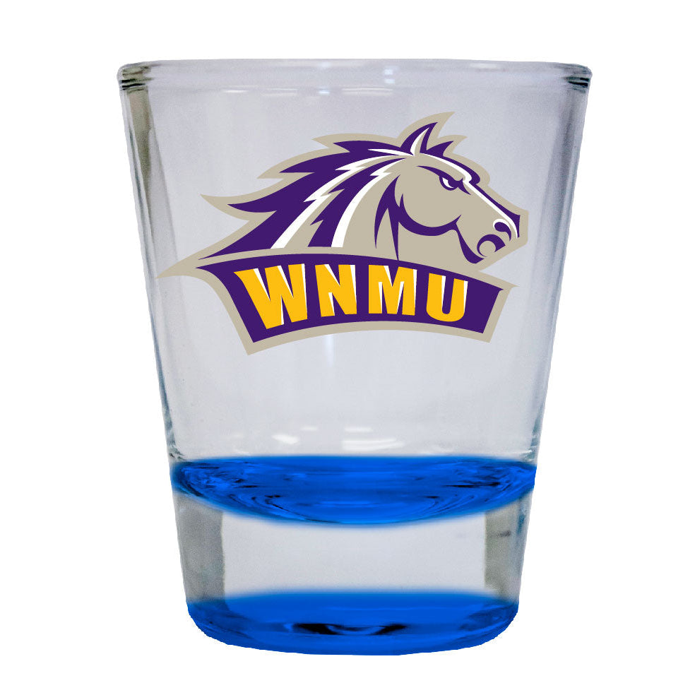 Western Mexico University 2 ounce Color Etched Shot Glasses Image 4