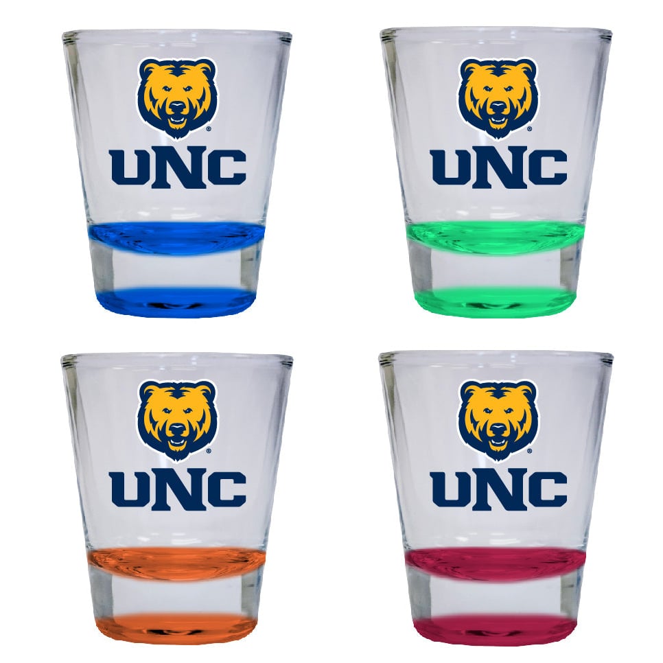 Northern Color ado Bears 2 ounce Color Etched Shot Glasses Image 1