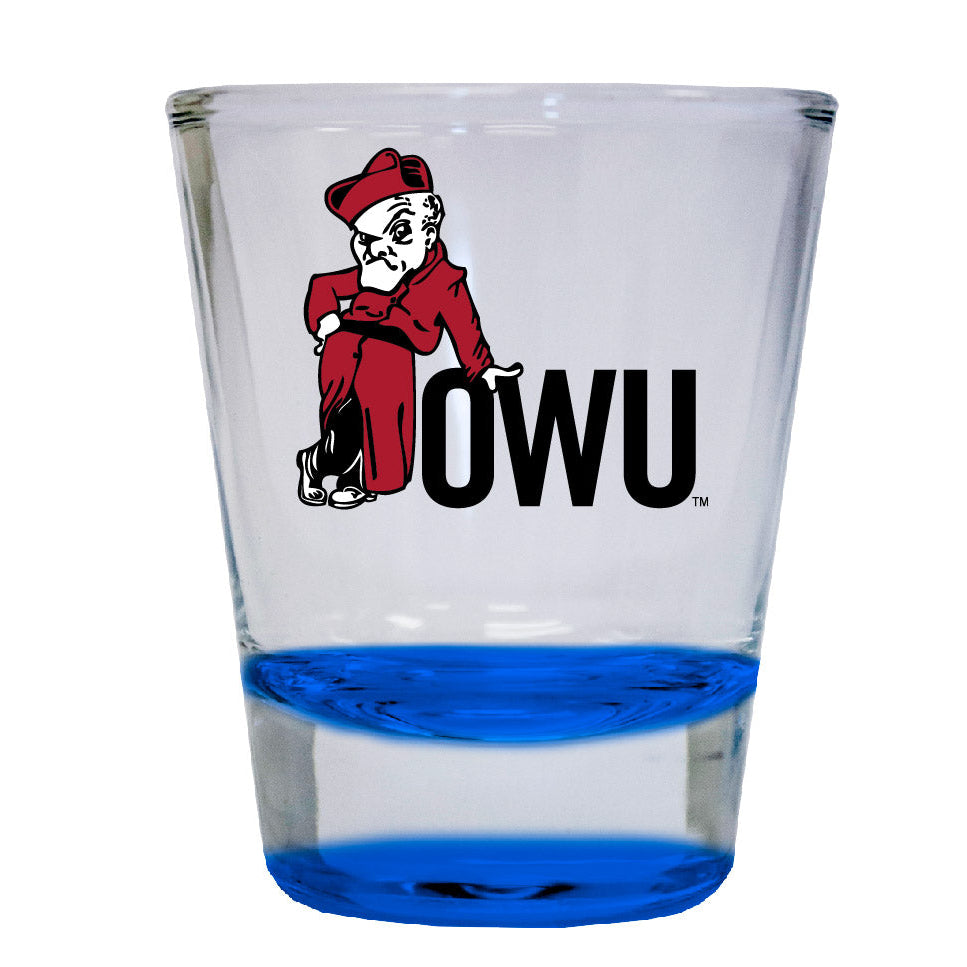 Ohio Wesleyan University 2 ounce Color Etched Shot Glasses Image 4