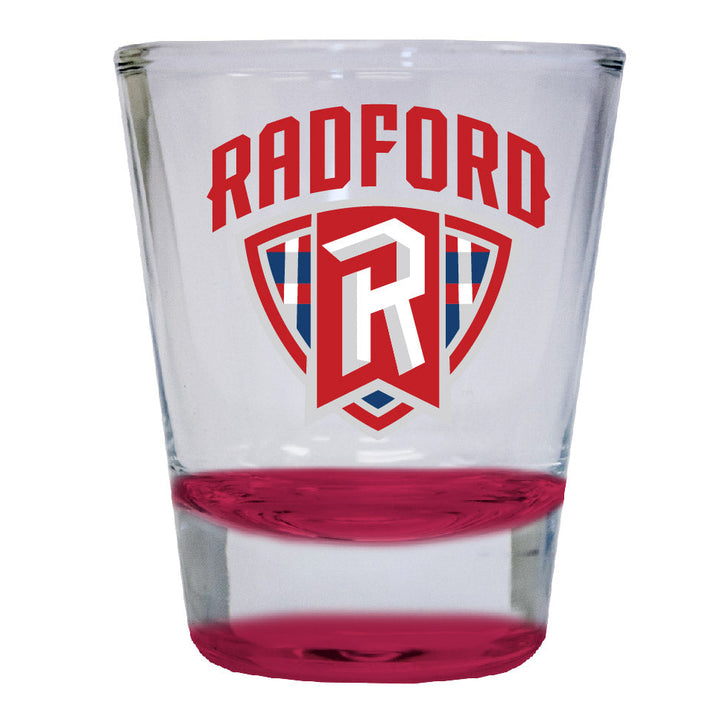 Radford University Highlanders 2 ounce Color Etched Shot Glasses Image 1