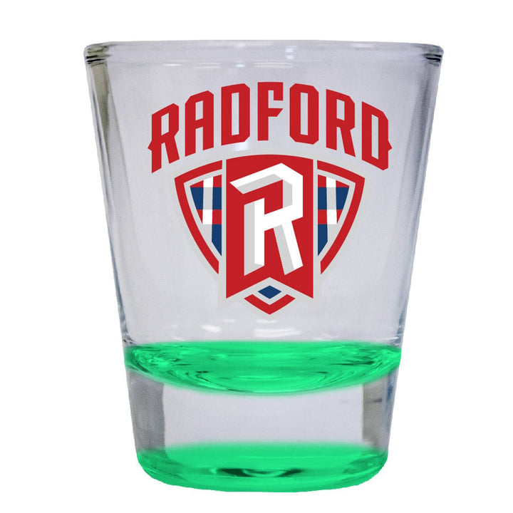 Radford University Highlanders 2 ounce Color Etched Shot Glasses Image 2