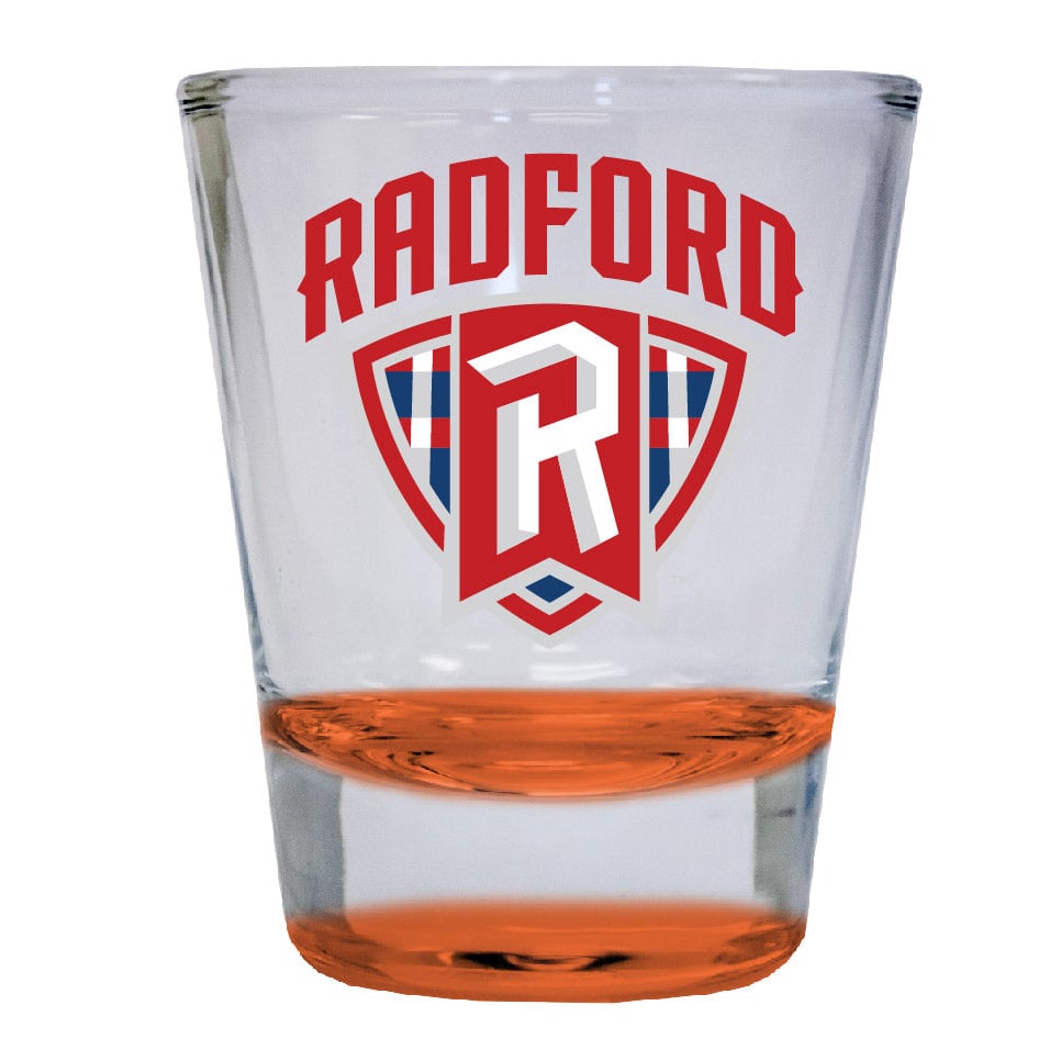 Radford University Highlanders 2 ounce Color Etched Shot Glasses Image 3