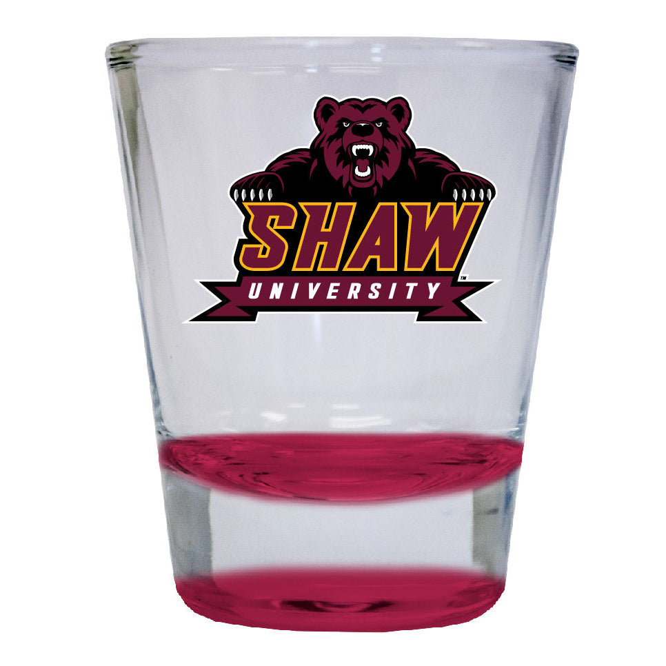 Shaw University Bears 2 ounce Color Etched Shot Glasses Image 1