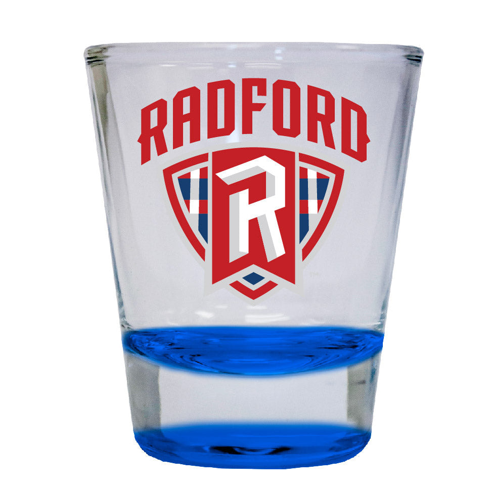 Radford University Highlanders 2 ounce Color Etched Shot Glasses Image 4