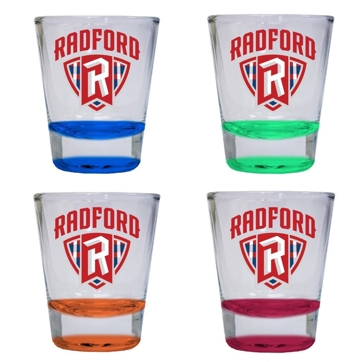 Radford University Highlanders 2 ounce Color Etched Shot Glasses Image 4