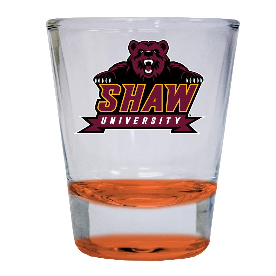 Shaw University Bears 2 ounce Color Etched Shot Glasses Image 1