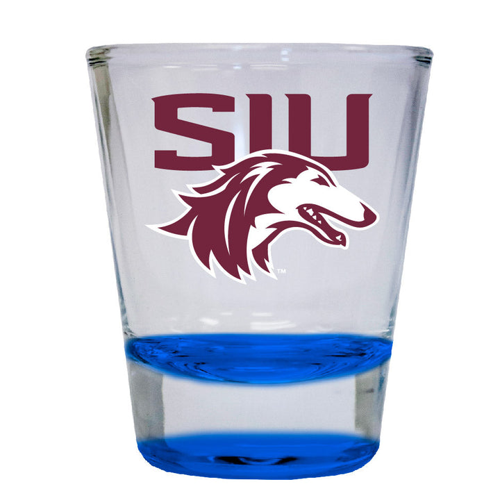 Southern Illinois Salukis 2 ounce Color Etched Shot Glasses Image 4