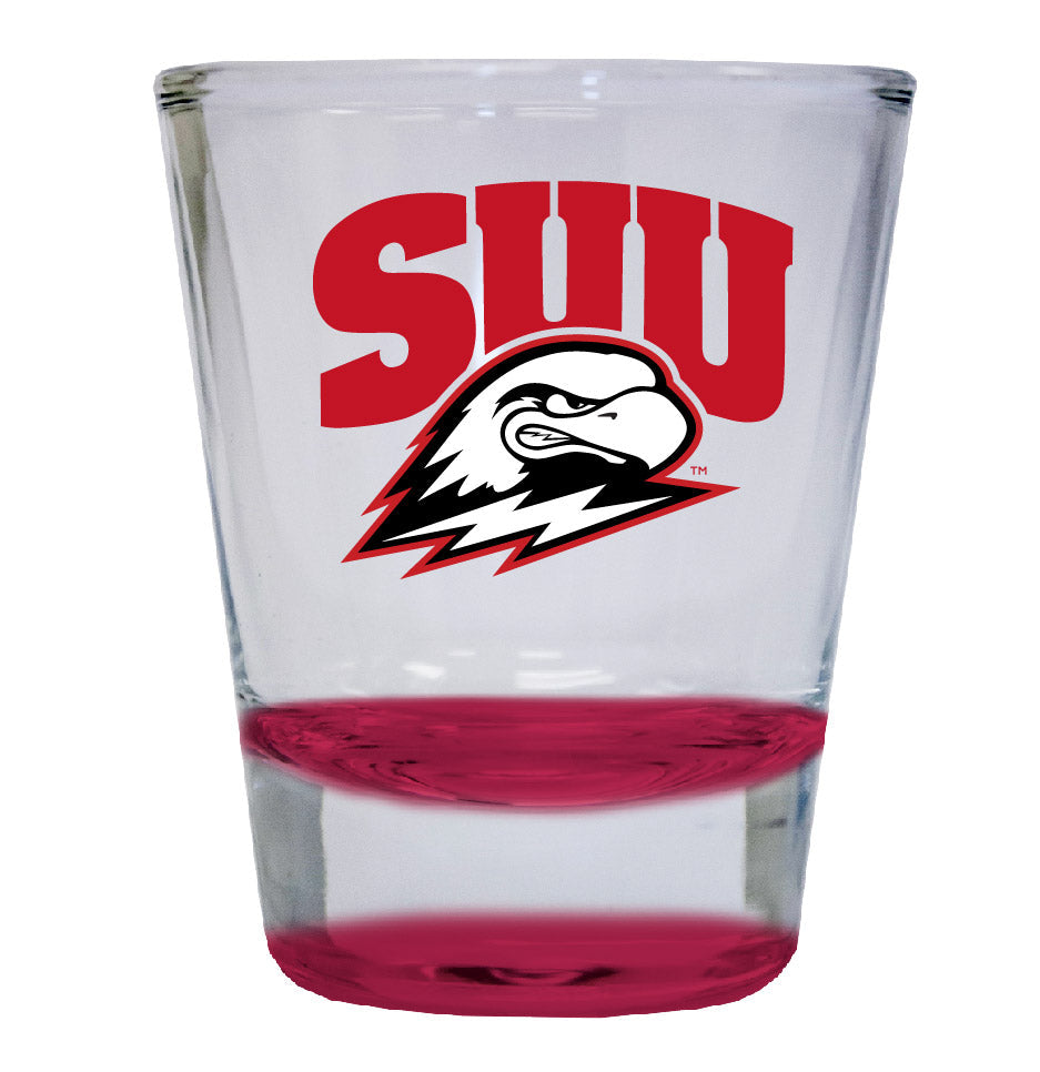 Southern Utah University 2 ounce Color Etched Shot Glasses Image 1