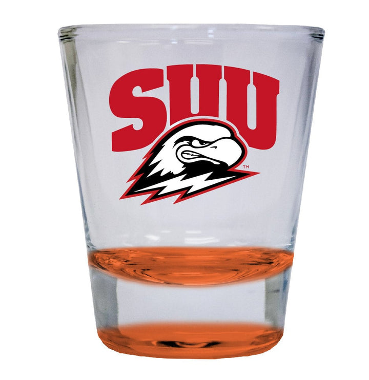 Southern Utah University 2 ounce Color Etched Shot Glasses Image 1