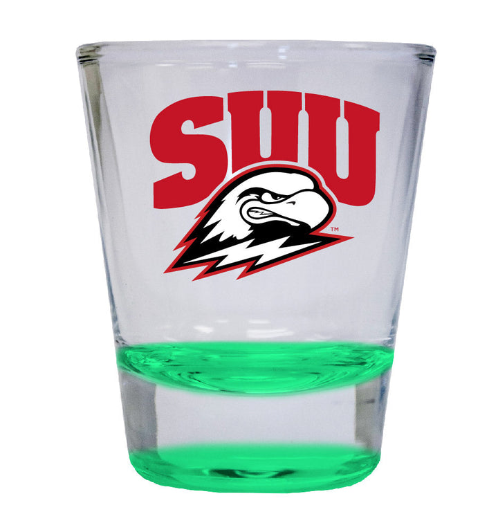 Southern Utah University 2 ounce Color Etched Shot Glasses Image 3