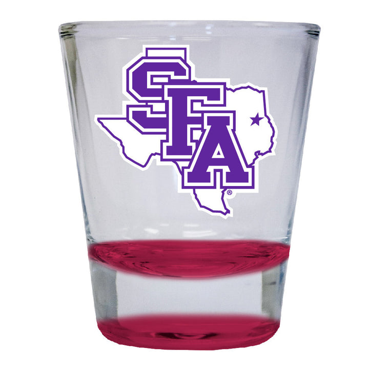 Stephen F. Austin State University 2 ounce Color Etched Shot Glasses Image 1