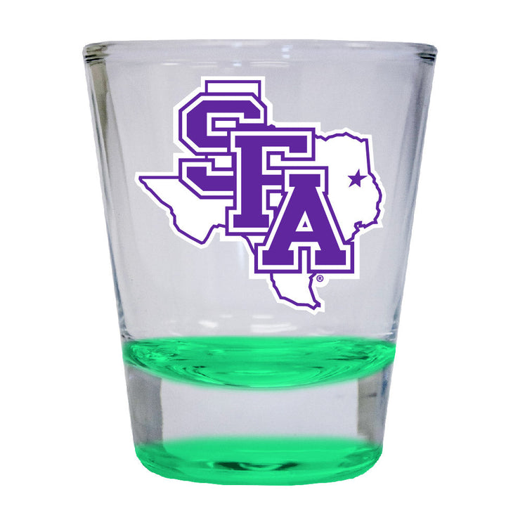 Stephen F. Austin State University 2 ounce Color Etched Shot Glasses Image 2