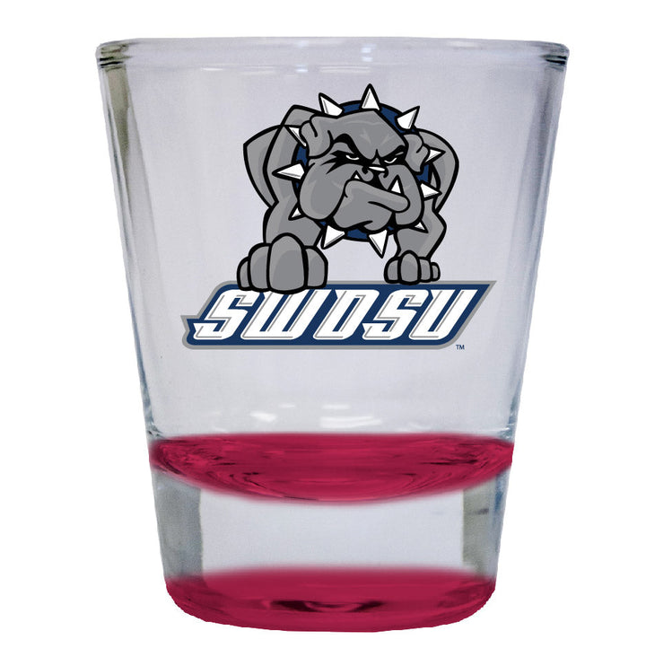 Southwestern Oklahoma State University 2 ounce Color Etched Shot Glasses Image 1