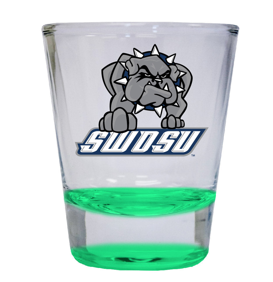 Southwestern Oklahoma State University 2 ounce Color Etched Shot Glasses Image 2