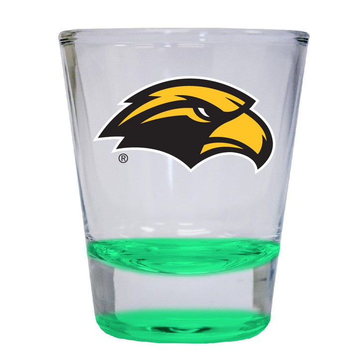 Southern Mississippi Golden Eagles 2 ounce Color Etched Shot Glasses Image 1