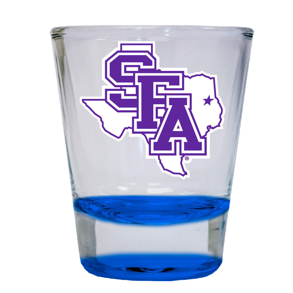 Stephen F. Austin State University 2 ounce Color Etched Shot Glasses Image 3