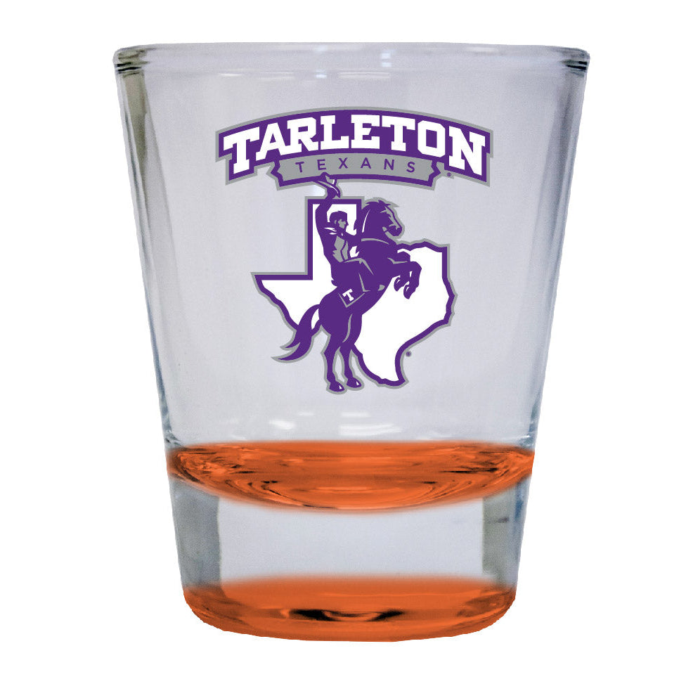 Tarleton State University 2 ounce Color Etched Shot Glasses Image 2