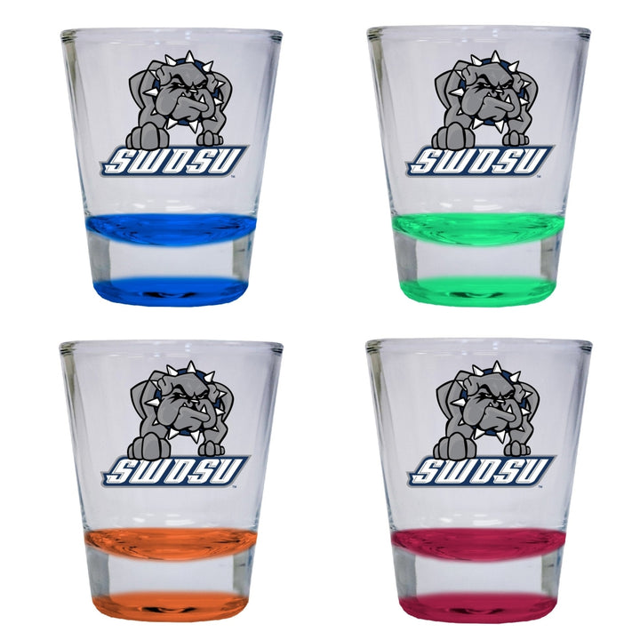 Southwestern Oklahoma State University 2 ounce Color Etched Shot Glasses Image 4