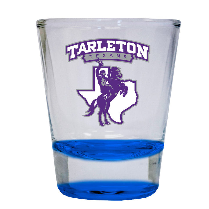 Tarleton State University 2 ounce Color Etched Shot Glasses Image 4